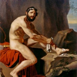 The revival of Philoctetes in the island of Lemnos